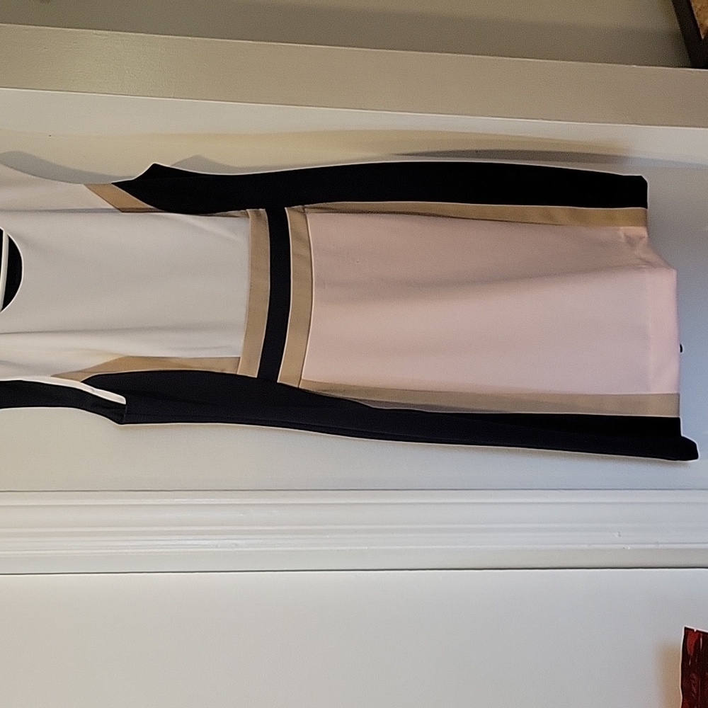 Color block career dress
